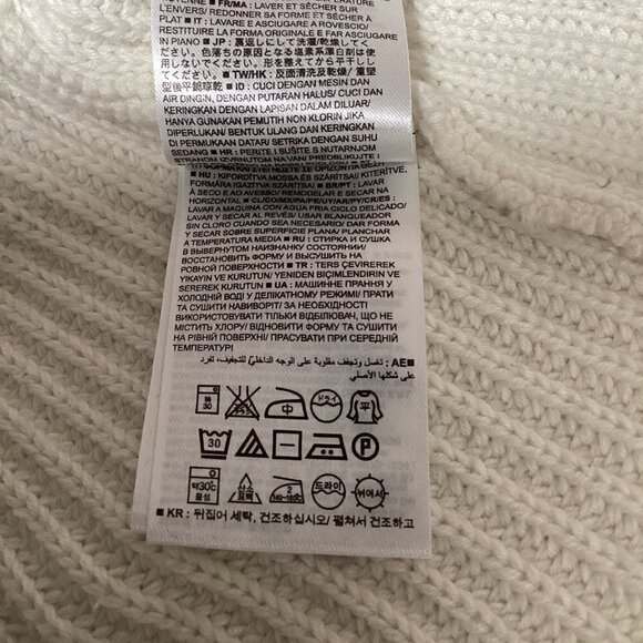 Banana Republic Sweater Mixed Pattern Chevron Fringe Sz S #130R - Picture 10 of 10